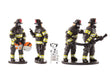 Firefighters and Dog -- 4 Firefighters, 1 Dog