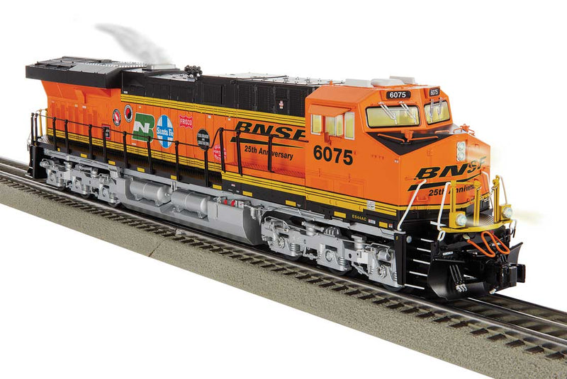 GE ES44AC - 3-Rail w/Legacy Sound, Control & Smoke -- BNSF #6075 (25th Anniversary Heritage, orange, black)