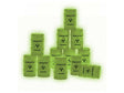 Area 51 Glow In The Dark Haz-Mat Barrels -- pkg(12)