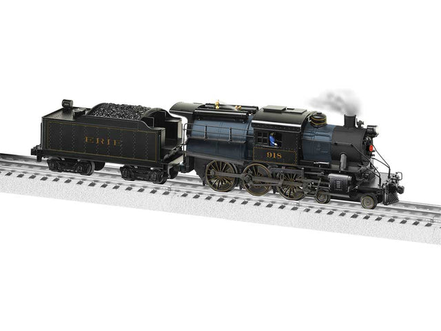 4-6-0 Camelback - 3-Rail - Legacy Sound & Control -- Erie #918 (black, dark blue)