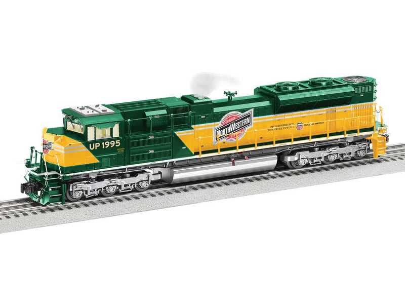 EMD SD70ACe - 3-Rail - Legacy Sound and Control, Smoke -- Union Pacific #1995 (Chicago & North Western Heritage; yellow, green)