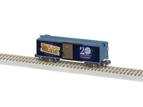 Boxcar - Ready to Run - American Flyer(R) -- The Polar Express(TM) (20th Anniversary, blue, gold)
