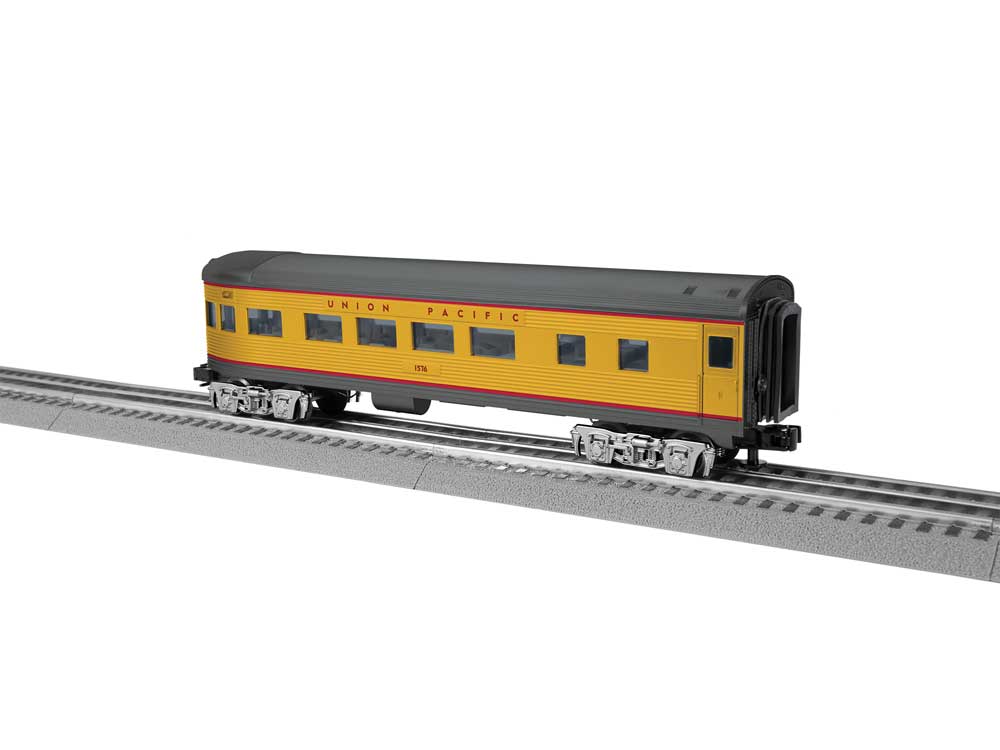 13" Streamlined Observation - 3-Rail - Ready to Run -- Union Pacific #584 (Armour Yellow, gray, red)