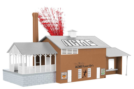ACME Dynamite Factory with Simulated Fire & Smoke -- Assembled - 19-3/8 x 8-5/16 x 6-5/8"  49.2 x 21.1 x 16.8cm-1
