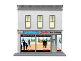 Bob Ross Gallery Building w/Light -- Assembled - 9-1/4 x 6 x 6"  23.5 x 15.2 x 15.2cm-1