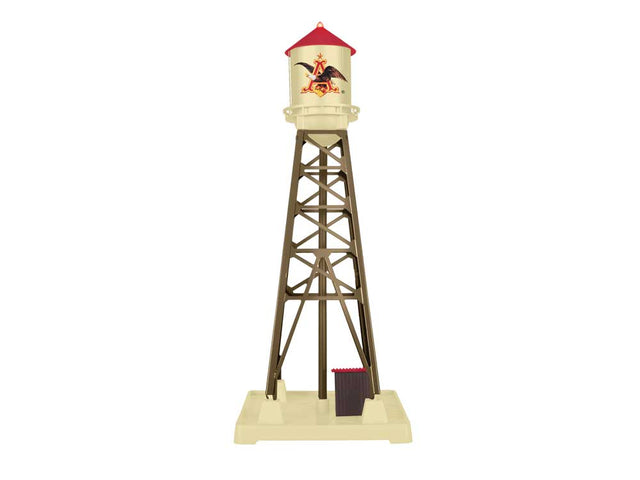Anheuser-Busch(R) Industrial Water Tower w/Light -- Assembled - 6 x 6 x 15"  15.2 x 15.2 x 38.1cm