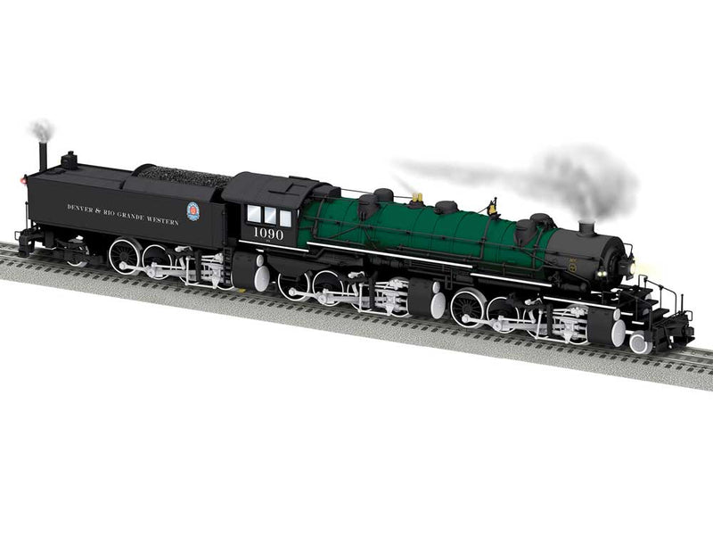 2-8-8-8-2 Triplex - 3-Rail w/Legacy Sound, Control & Smoke - Vision -- Denver & Rio Grande Western #1090 (black, green)