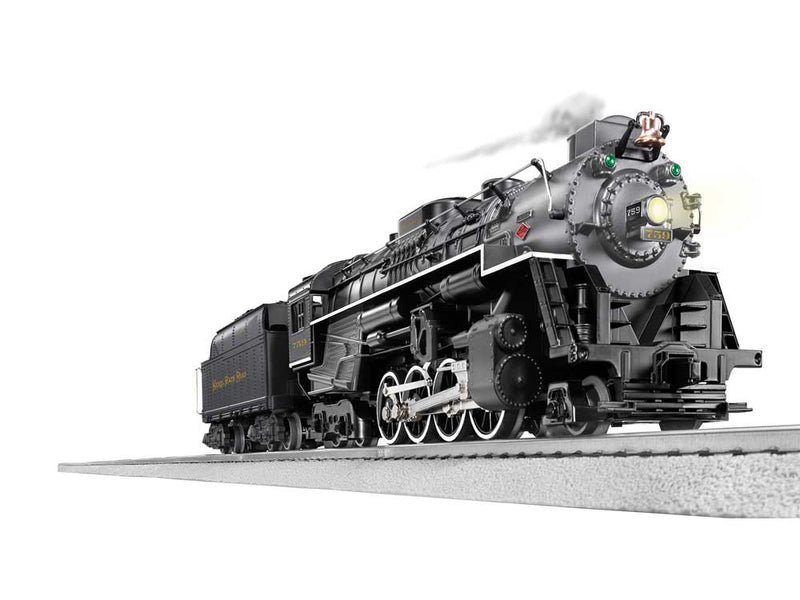 2-8-4 Berkshire - 3-Rail w/Sound & LionChief(R) 2.0 Remote & Bluetooth -- Nickel Plate #759 (black, graphite)