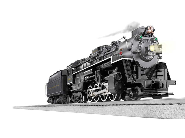 2-8-4 Berkshire - 3-Rail w/Sound & LionChief(R) 2.0 Remote & Bluetooth -- Pere Marquette #1223 (black, graphite)