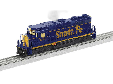 EMD GP30 - 3-Rail w/Legacy Sound, Control & Smoke -- Santa Fe #1220 (As-Delivered, Bookends, blue, yellow)
