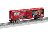 Steel Boxcar - 3-Rail - Ready to Run -- Mister Fred Rogers (red)-1