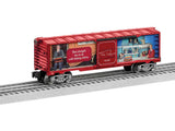 Steel Boxcar - 3-Rail - Ready to Run -- Mister Fred Rogers (red)-2