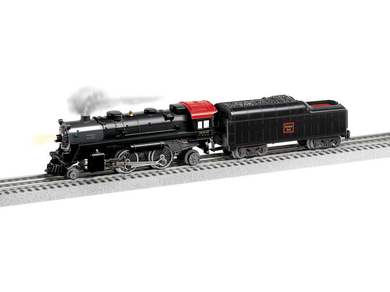 2-4-2 - 3-Rail - LionChief 2.0 Sound and Control -- Chicago, Burlington & Quincy #3007 (black, graphite, Tuscan)