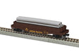 40' Flatcar w/Wood Sides (Gondola) & Pipe Load - Ready to Run -- Union Pacific #51120 (Boxcar Red, yellow)