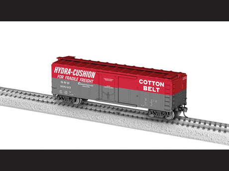 40' Boxcar - Ready to Run -- Cotton Belt SSW #30043 (gray, red, white)