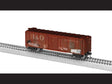 40' Steel Flat-End Boxcar - Ready to Run -- Baltimore & Ohio #X2495 (Boxcar Red, white, Large B&O and 13 State Logo, gra-1