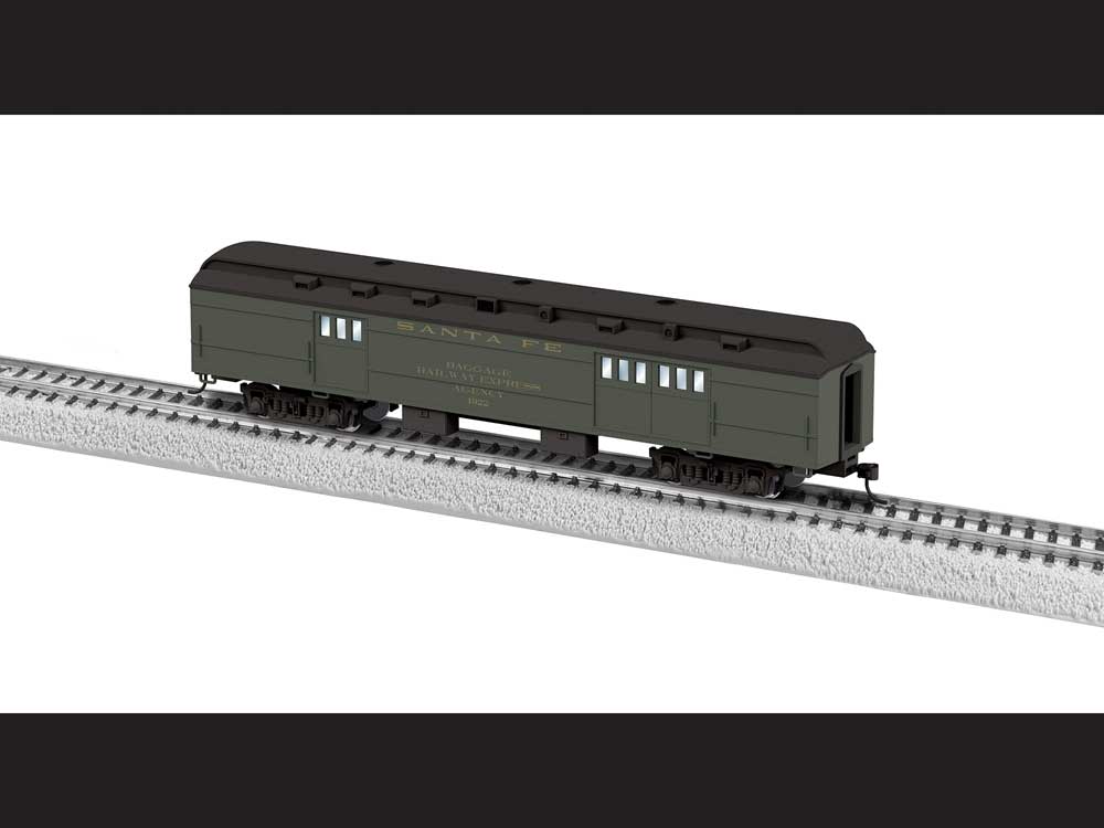 Heavyweight Baggage - Ready to Run -- Santa Fe #1922 (Pullman green, black)