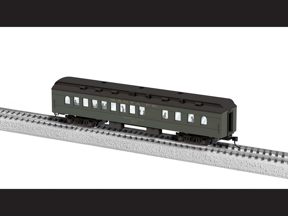 Heavyweight Diner - Ready to Run -- Santa Fe #4464 (Pullman green, black)