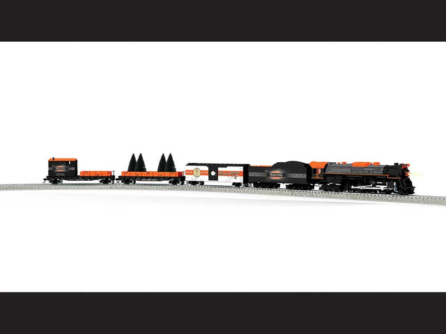 Halloween ELX Train Set - LionChief DC, DCC, Bluetooth -- 2-8-4 Berkshire, 3 Cars, FasTrack Oval, Remote Controller-1