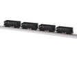Class G38 Ore Car 4-Pack - Ready to Run -- Pennsylvania Railroad #15357, 15672, 15819, 15905 (As-Delivered, black)