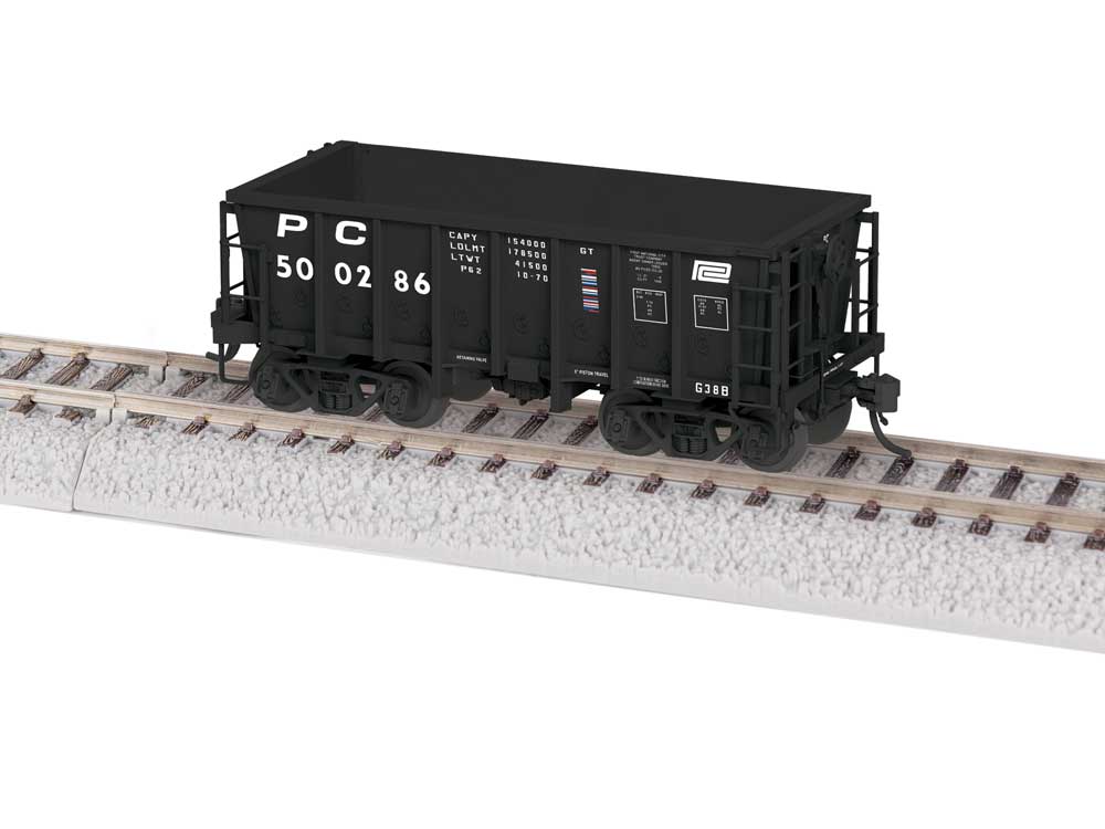 Class G38B Ore Car - Ready to Run -- Penn Central #500286 (black)