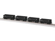 Class G38 Ore Car 4-Pack - Ready to Run -- Penn Central #500133, 500461, 500567, 500764 (black)