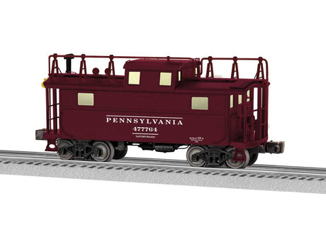 PRR Class N5 Cupola Caboose w/Lights & Sound - 3-Rail - Ready to Run - Vision -- Pennsylvania Railroad #477764 (Tuscan, white, Trainphone Antenna)