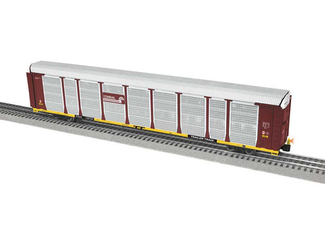 89' Enclosed Auto Carrier w/FreightSounds - 3-Rail - Ready to Run - Vision -- Conrail #158739 (silver, Boxcar Red, yellow, black)