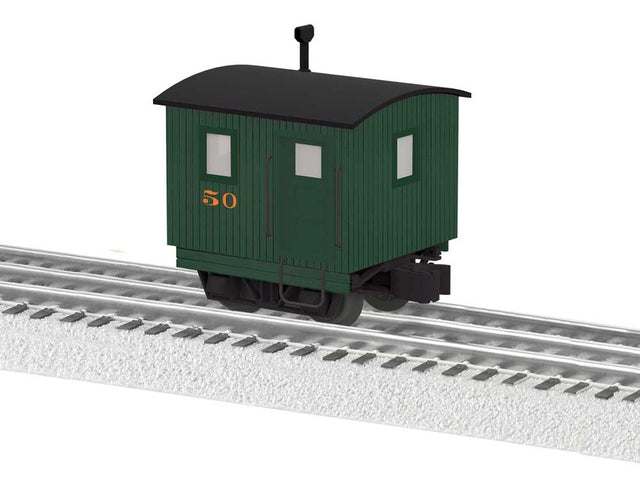 Disconnect Truck Caboose - 3-Rail - Ready to Run -- #50 Painted, Unlettered (green)