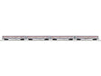 18" Streamlined Fluted-Side 3 Coaches, Observation - 3-Rail Ready to Run - -- Pennsylvania Railroad (silver, Tuscan, Senator)