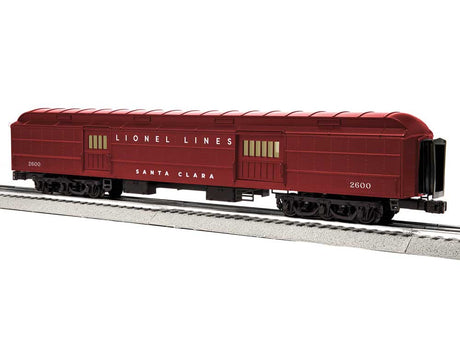 18" Heavyweight Baggage Car - 3-Rail - Ready to Run - StationSounds -- Lionel Lines "Santa Clara" (red)