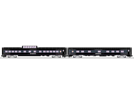21" Streamlined Dome, Sleeper Set - 3-Rail - Ready to Run - RailSounds -- Halloween Doom Liner Leisure Doom, Eternal Rest (black, purple)