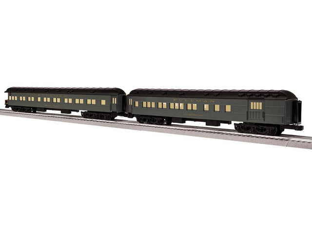 18' Heavyweight Pullman Combine & Observation Set - 3-Rail - Ready to Run -- New York Central Seneca Valley, Van Rensselaer (20th Century Ltd, Pullman Gr