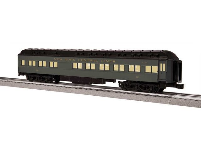 18" Heavyweight Pullman Diner w/StationSounds - 3-Rail - Ready to Run -- New York Central #146 (20th Century Ltd, Pullman Green)