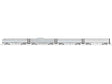 15" Baggage, Coach, Dome, Observation Set - 3-Rail - Ready to Run -- Santa Fe (aluminum)