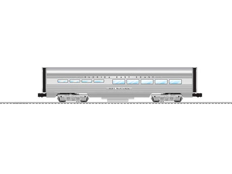 15" Fluted-Side Diner w/StationSounds - 3-Rail - Ready to Run -- Florida East Coast (aluminum)