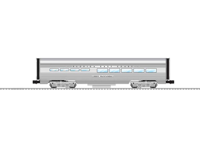 15" Fluted-Side Diner w/StationSounds - 3-Rail - Ready to Run -- Florida East Coast (aluminum)
