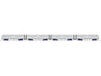 15" Baggage, 2 Coaches, Observation Set - 3-Rail - Ready to Run -- Reading (aluminum)