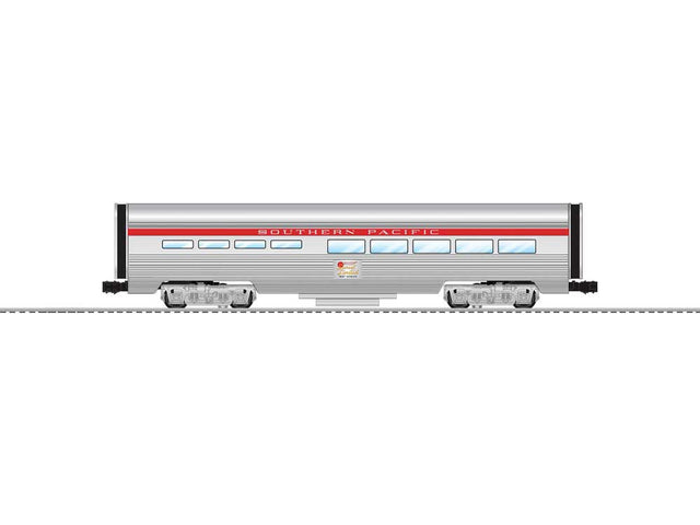 15" Fluted-Side Diner w/StationSounds - 3-Rail - Ready to Run -- Southern Pacific (aluminum, red)