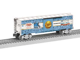 Steel Boxcar - 3-Rail - Ready to Run -- Thomas & Friends(TM) (80th Anniversary, blue, white)-2