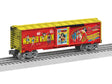 Steel Boxcar - 3-Rail - Ready to Run -- Wonder Woman (DC Comics 90th Anniversary, red, yellow)