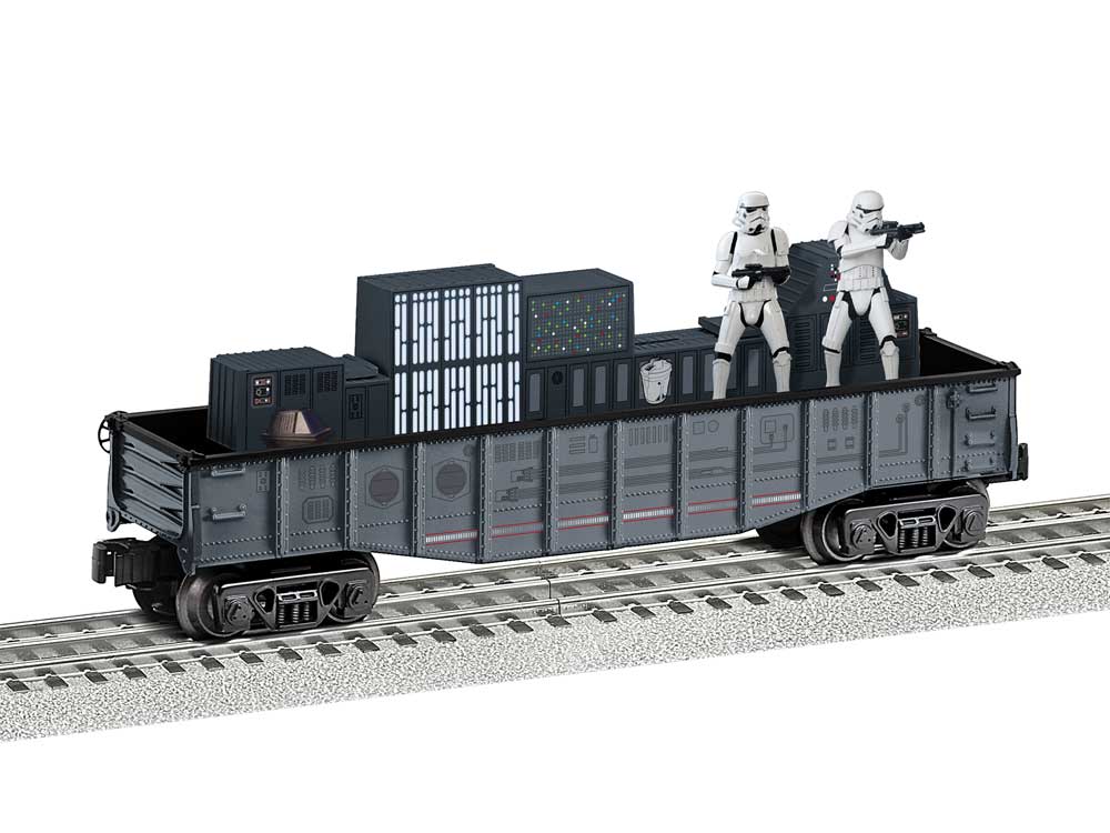 Animated Chase Gondola - 3-Rail - Ready to Run -- Star Wars(TM) (Empire Stormtrooper Chase, gray, red)