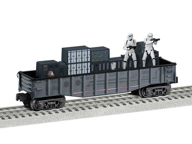 Animated Chase Gondola - 3-Rail - Ready to Run -- Star Wars(TM) (Empire Stormtrooper Chase, gray, red)