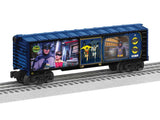 Steel Boxcar with Illuminated Side - 3-Rail - Ready to Run -- Batman (Classic TV Screen Side)-1