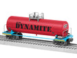 Modern Frameless Tank Car - 3-Rail - Ready to Run -- Looney Tunes Acme Dynamite (red, black, blue)-1
