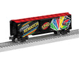 Steel Boxcar - 3-Rail - Ready to Run -- Uno(TM) (black, red)-1