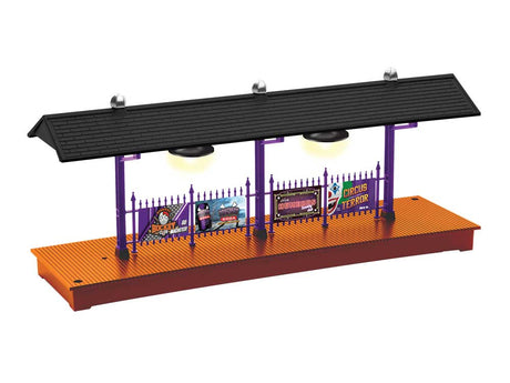 Station Platform w/LED Lights -- Kit - Halloween 12 x 3-3/8 x 5" 30.5 x 8.6 x 12.7cm Long
