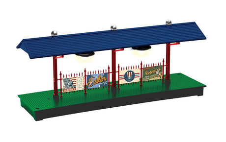 Station Platform w/LED Lights -- Kit - America WWII 12 x 3-3/8 x 5" 30.5 x 8.6 x 12.7cm Long