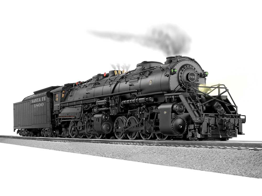 Class Y6B 2-8-8-2 - 3-Rail w/Legacy Sound, Control & Smoke -- Santa Fe #1800 (black, silver)
