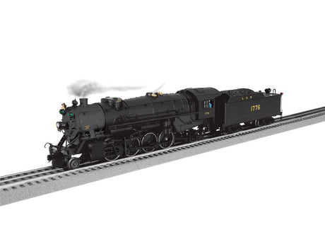 USRA 2-8-2 Heavy Mikado - 3-Rail w/Legacy Sound, Control & Smoke -- Louisville & Nashville #1776 (black, graphite, yellow)